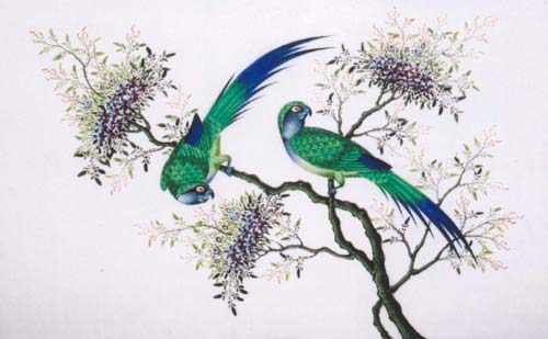 Chinese watercolours of Birds