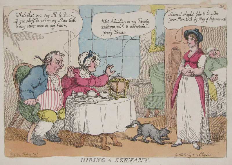 Rowlandson Hiring a servant