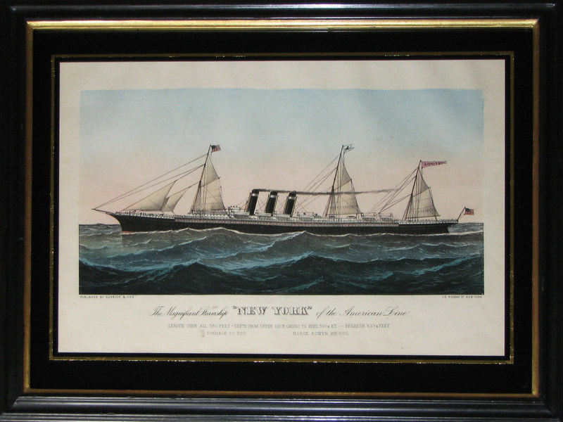 Currier Ives Steamships