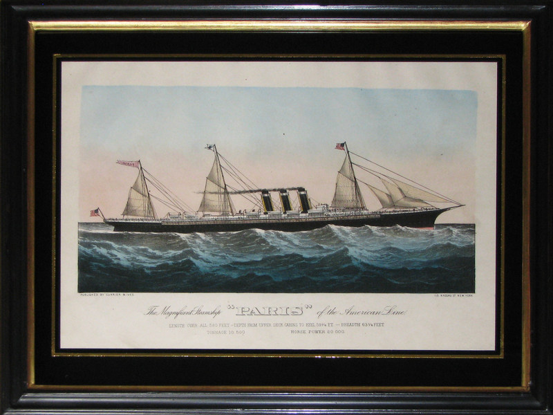 Currier Ives Steamships