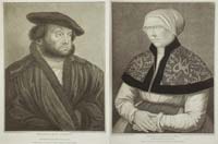 Bartolozzi: Portraits of Hans Holbein and wife